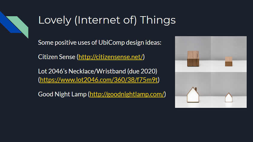 Slide on Internet of Things in Mixed Reality Lecture